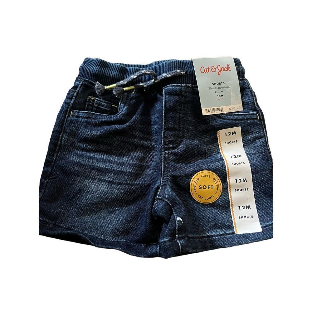 NWT Cat and Jack Denim Shorts, 12 months